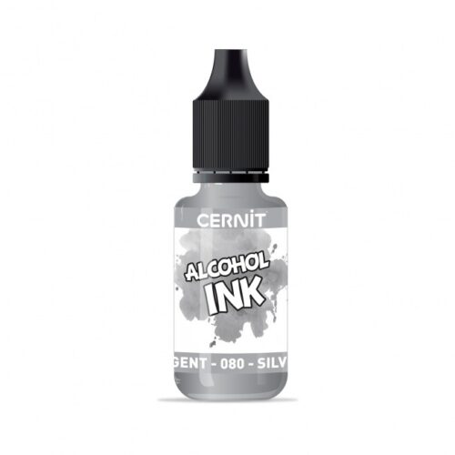 080 Silver - Μελάνι Οινοπνεύματος Cernit Alcohol Ink 20ml