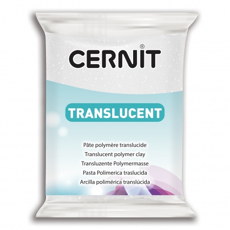 πολυμερικός πηλός White Glitter cernit