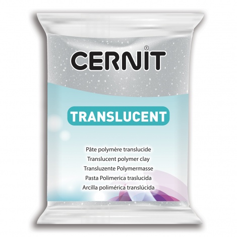 πολυμερικός πηλός silver Glitter cernit
