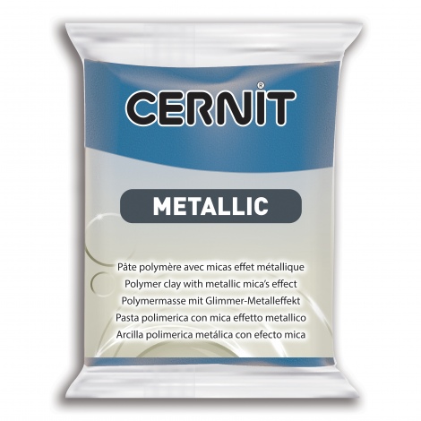 200 Blue Metallic 56g - Πολυμερικός Πηλός Cernit