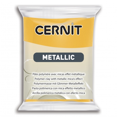 700 Yellow Metallic 56g - Πολυμερικός Πηλός Cernit